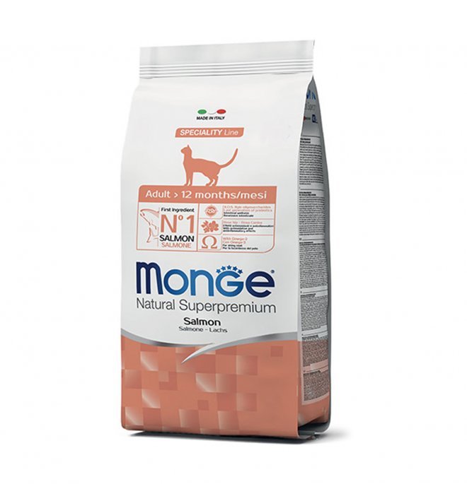 Monge - Monge Natural Superpremium Gatto Adult Salmone - Animalmania Store