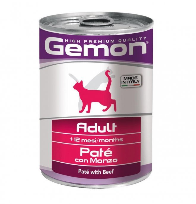 Monge - Gemon Gatto Adult Patè Con Manzo 400 Gr - Animalmania Store