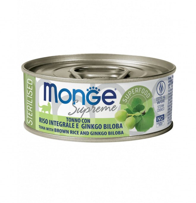 Monge - Monge Supreme Gatto Sterilizzato 80Gr In Lattina - Animalmania Store