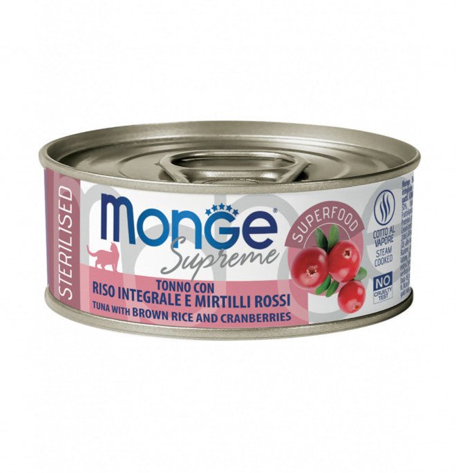 Monge - Monge Supreme Gatto Sterilizzato 80Gr In Lattina - Animalmania Store