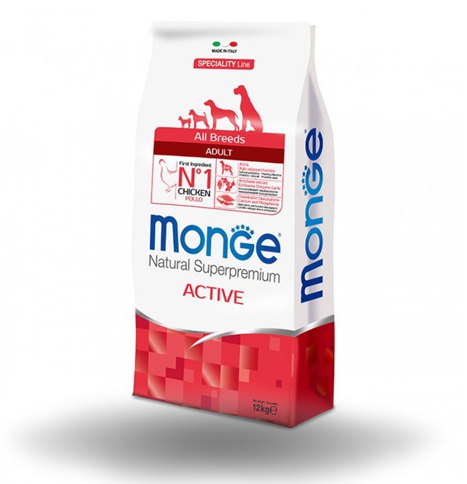 Monge - Monge Natural Superpremium Active Cane Adult Pollo 12 Kg - Animalmania Store