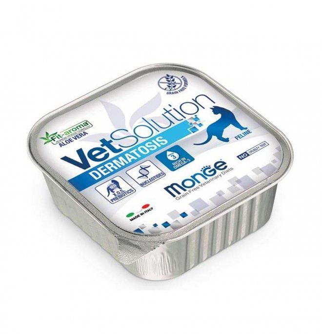 Monge - Monge Vet Solution Dermatosis Grain Free Gatto 100 Gr - Animalmania Store