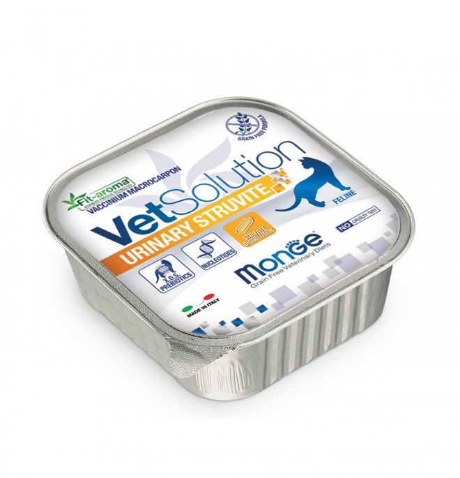 Monge - Monge Vet Solution Urinary Struvite Grain Free Gatto 100 Gr - Animalmania Store