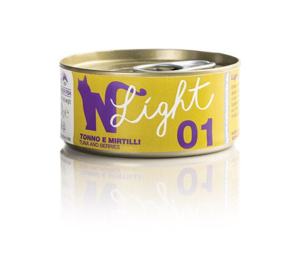 Natural Code - Natural Code Light 01 - Tonno E Mirtilli - Pack Lattine 4X70 Gr per Gatti - Animalmania Store