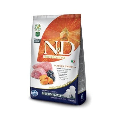 Farmina - N&D Pumpkin Dog Agnello E Mirtillo Puppy Medium/Maxi - Animalmania Store