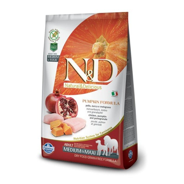 Farmina - N&D Pumpkin Dog Pollo E Melograno Adult Medium/Maxi - Animalmania Store