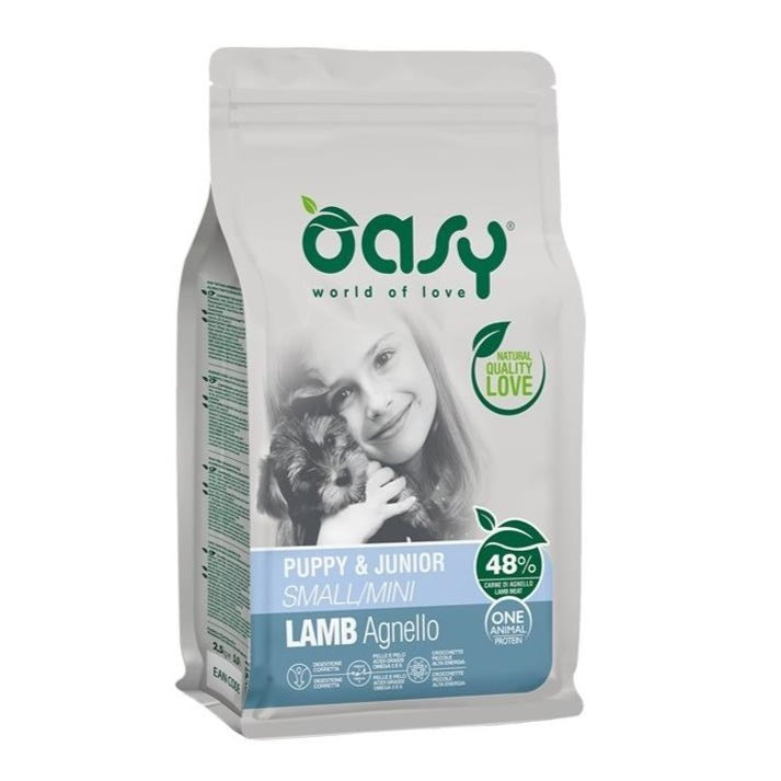 Oasy - Oasy Cane Oap Puppy&Junior Small&Mini Agnello - Animalmania Store