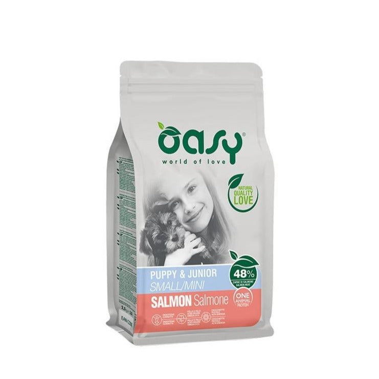 Oasy - Oasy Cane Oap Puppy&Junior Small&Mini Salmone - Animalmania Store