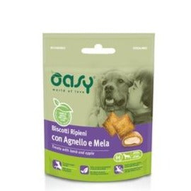 Oasy - Oasy Cane Adulto Snack Biscotti Ripieni 80G - Animalmania Store