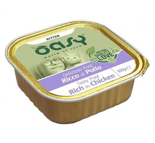 Oasy - Oasy Delizioso Paté Kitten Per Gattini Da 100 Gr - Animalmania Store