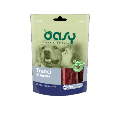 Oasy - Oasy Dog Snack - Tranci Di Anatra - 100G - Animalmania Store