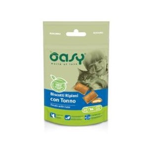 Oasy - Oasy Cat Biscotti Ripieni 60G - Animalmania Store