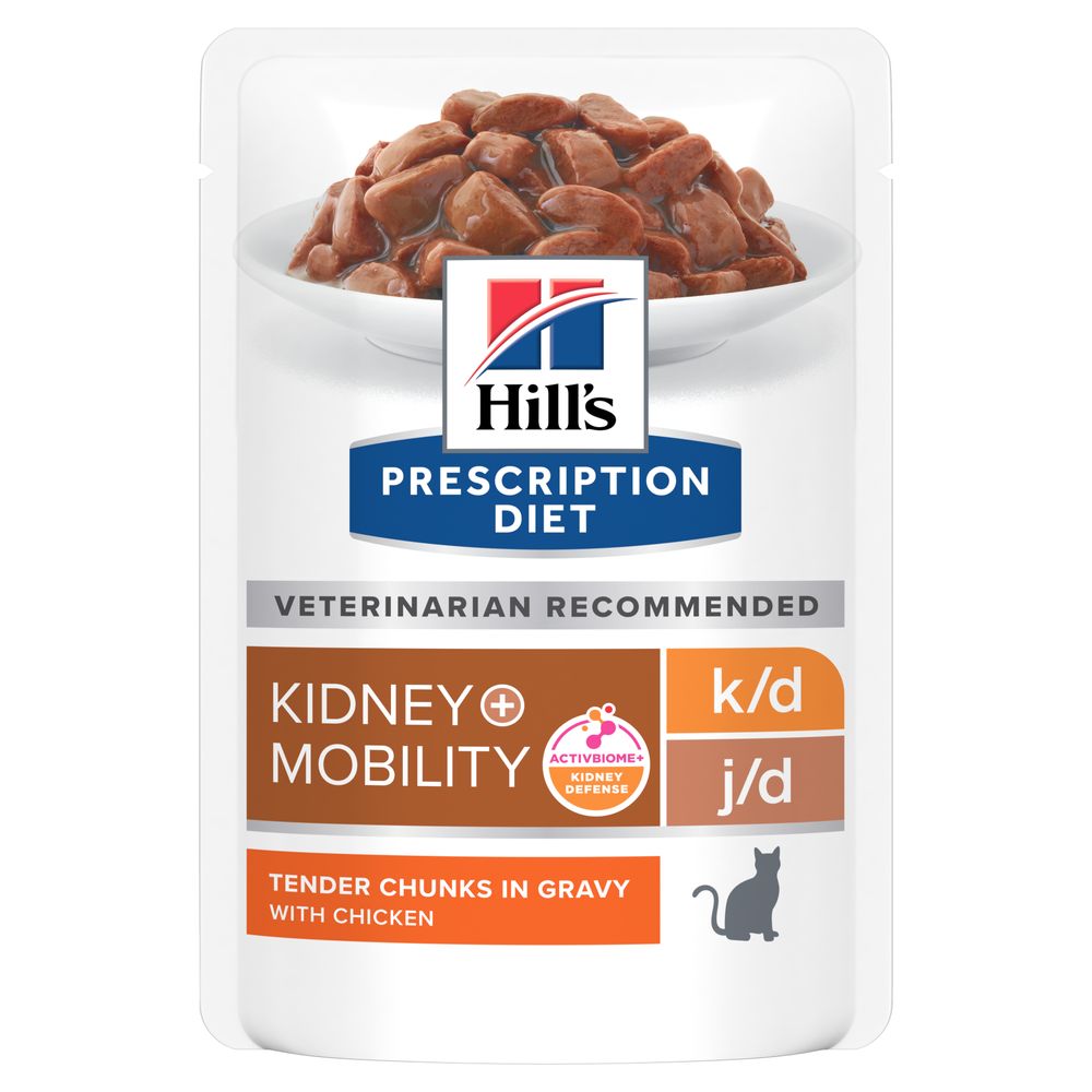 Hill's Science Plan - Hill'S Prescription Diet Cat K/D + Mobility Bustina 85G - Animalmania Store