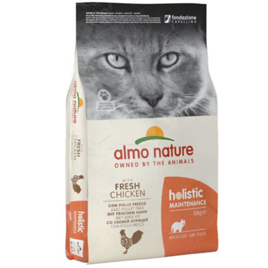 Almo Nature - Almo Gatto Holistic Crocchette Gusto Pollo 12Kg - Animalmania Store