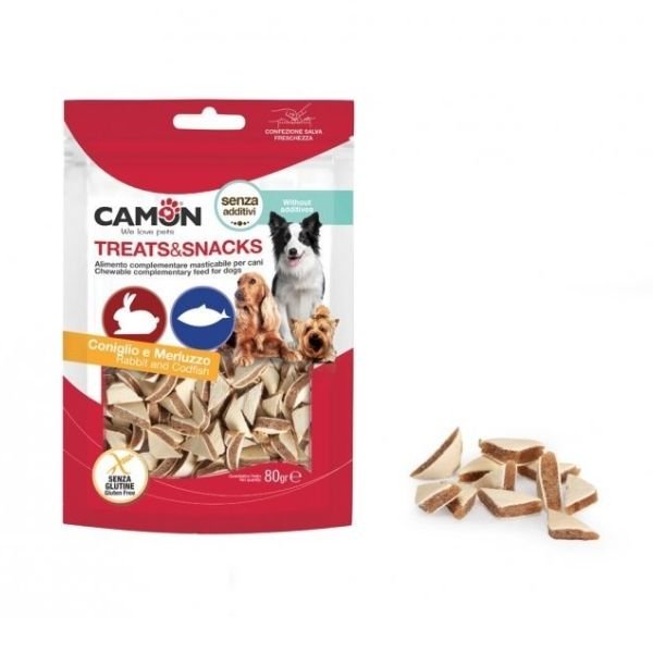 Camon - Treats&Snack Coniglio E Merluzzo Per Cani - Animalmania Store