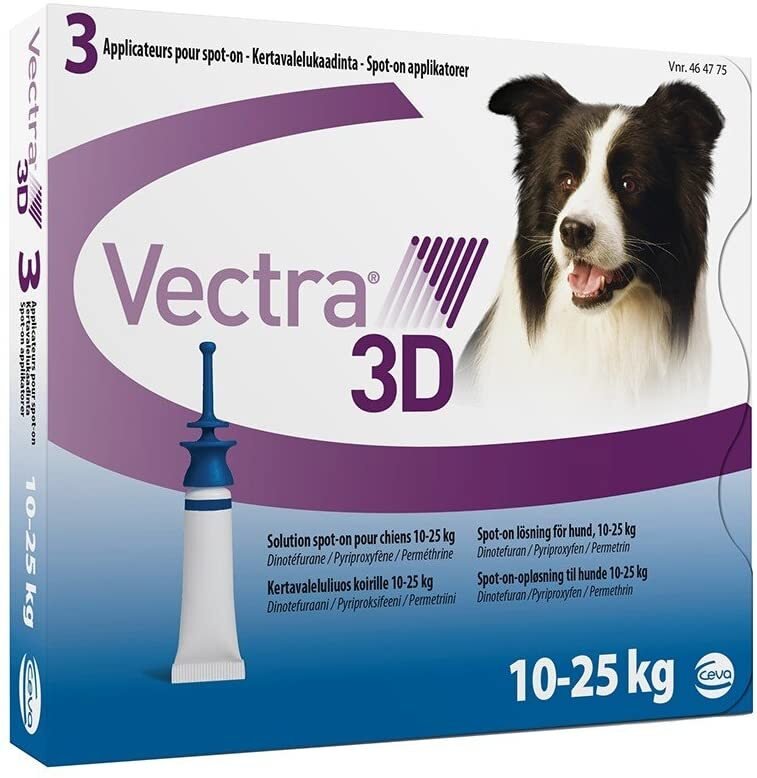 Ceva - Vectra Antiparassitario Cane 10-25Kg 3 Pipette - Animalmania Store