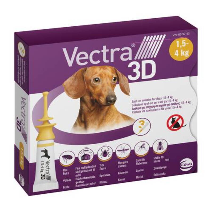 Ceva - Vectra Antiparassitario Cane 1,5-4Kg - Animalmania Store