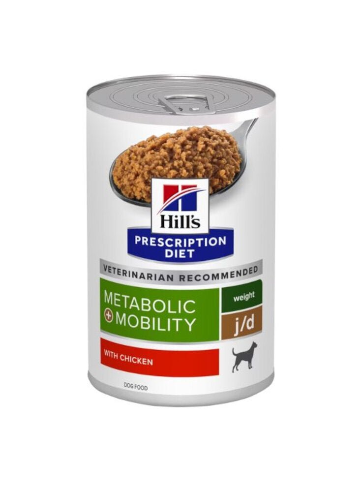 Hill's Science Plan - Hills Cane Prescription Diet Metabolic + Mobility Patè Multipack 370gr x 12 - Animalmania Store