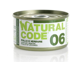 Natural Code Cibo Umido per Gatti Lattina 85gr