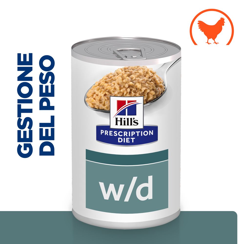 Hill's Science Plan - Hill'S Cane Prescription Diet W/D Multipack Patè 370gr x 12 - Animalmania Store