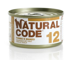 Natural Code Cibo Umido per Gatti Lattina 85gr