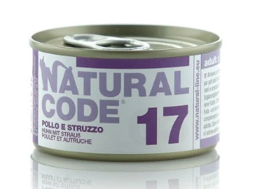 Natural Code Cibo Umido per Gatti Lattina 85gr