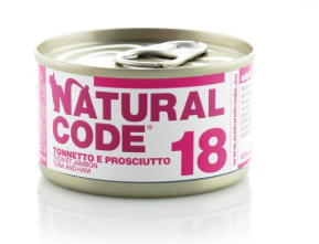 Natural Code Cibo Umido per Gatti Lattina 85gr