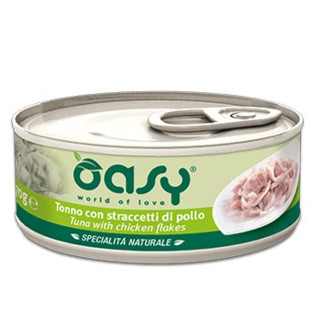 Oasy - Oasy Gatto Lattina 70 Gr - Animalmania Store