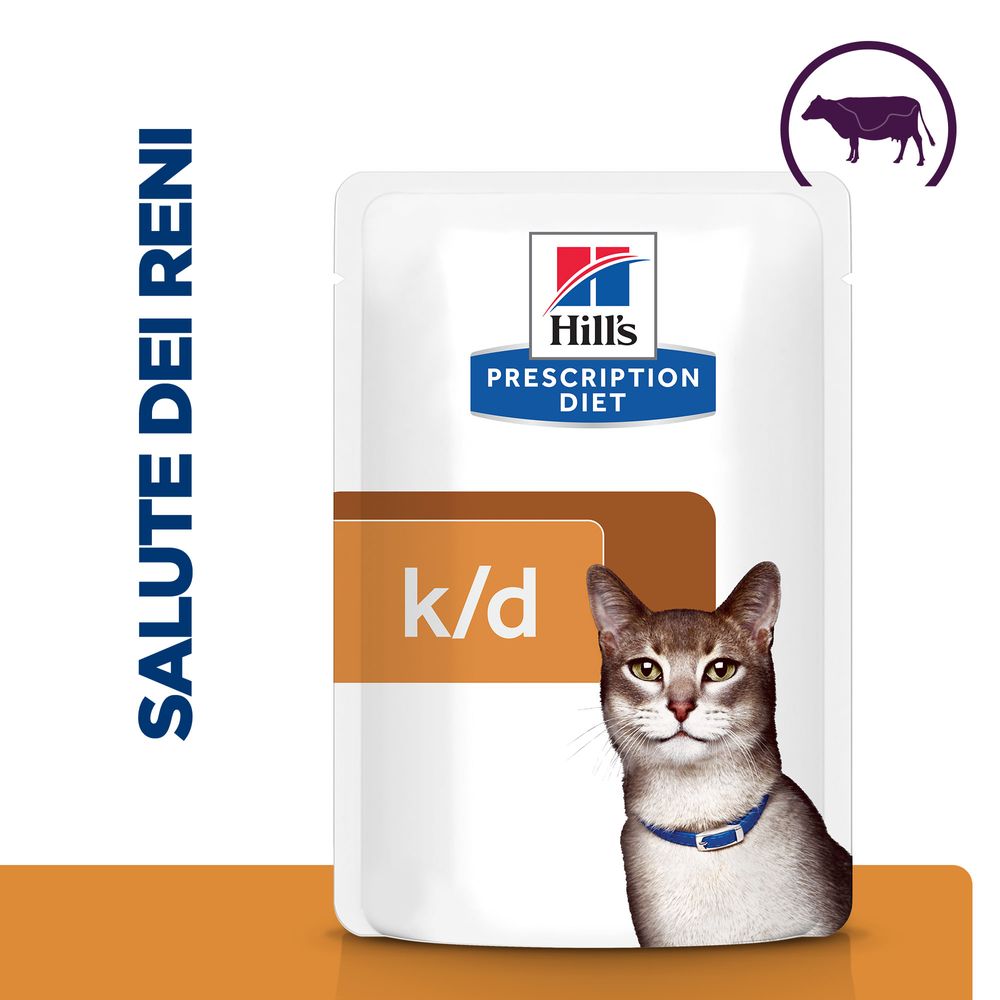 Hill's Science Plan - Hill's Prescription Diet k/d alimento per gatti con manzo - Animalmania Store