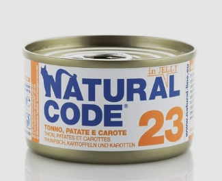 Natural Code Cibo Umido per Gatti Lattina 85gr
