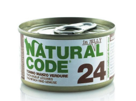 Natural Code Cibo Umido per Gatti Lattina 85gr