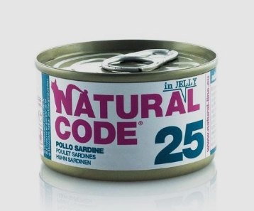 Natural Code Cibo Umido per Gatti Lattina 85gr