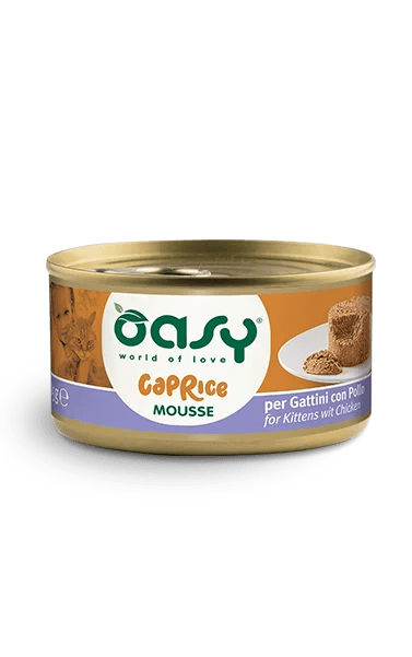 Oasy - Oasy Natural Mousse Per Gattini Da 85 Gr - Animalmania Store