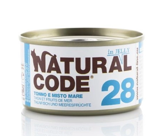 Natural Code Cibo Umido per Gatti Lattina 85gr