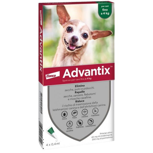 Advantix Spot On Cani S 1 Pip Fino A 4 K G