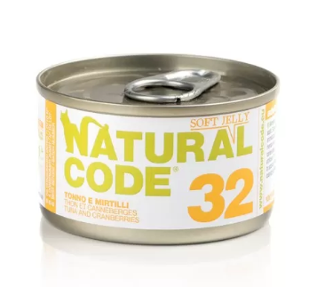 Natural Code Cibo Umido per Gatti Lattina 85gr