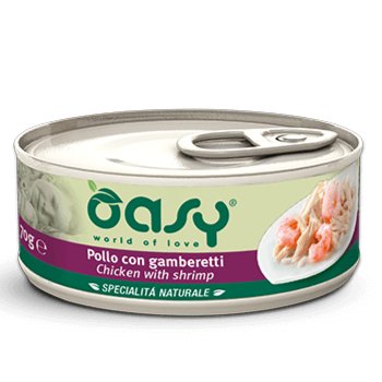 Oasy - Oasy Gatto Lattina 70 Gr - Animalmania Store