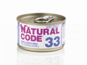 Natural Code Cibo Umido per Gatti Lattina 85gr