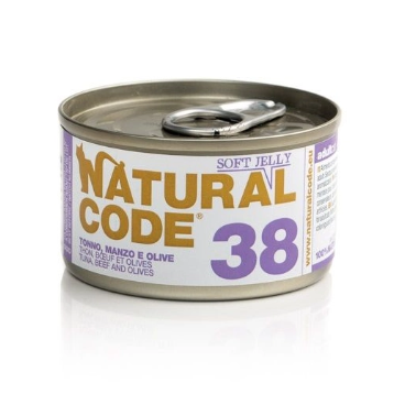 Natural Code Cibo Umido per Gatti Lattina 85gr