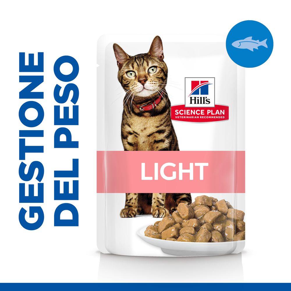 Hill's Science Plan - Hill's SCIENCE PLAN LIGHT ALIMENTO PER GATTI CON PESCE OCEANICO - Animalmania Store