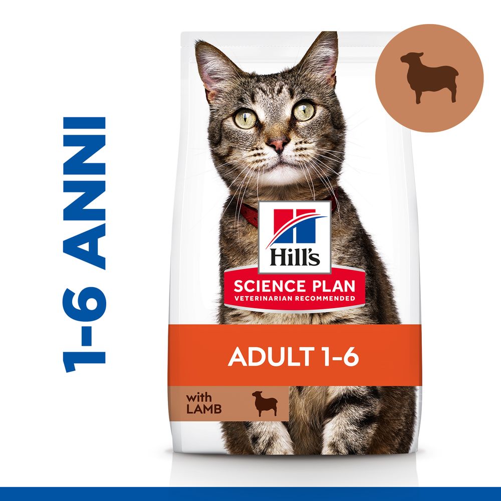 Hill's Science Plan - Hill's Science Plan Adult Alimento per Gatti con Agnello - Animalmania Store