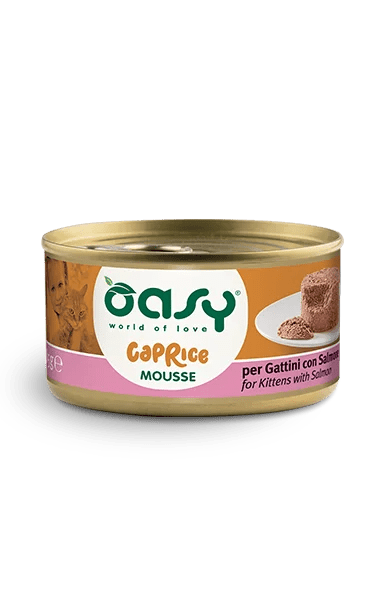 Oasy - Oasy Natural Mousse Per Gattini Da 85 Gr - Animalmania Store