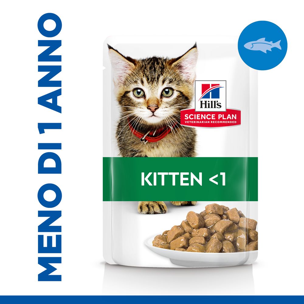 Hill's Science Plan - Hill's Science Plan Kitten Alimento per Gattini con Pesce Oceanico Bustina - Animalmania Store