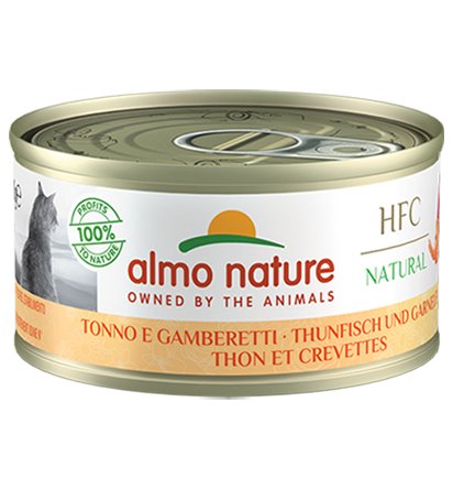 Almo Nature - Almo Nature - Hfc Megapack 6X70 G Gusto Tonno con Gamberetti - Animalmania Store