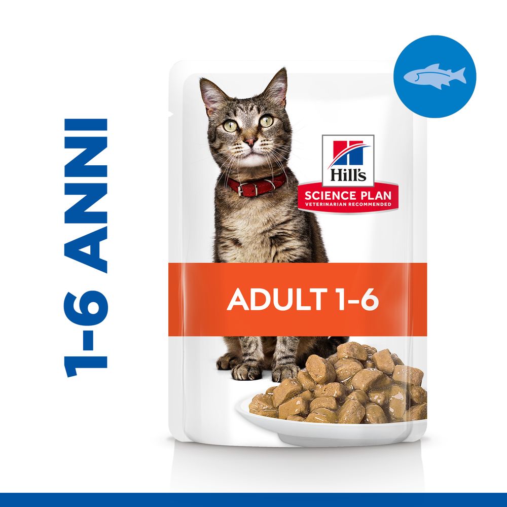 Hill's Science Plan - Hill's Science Plan Adult Alimento per Gatti con Pesce Oceanico Bustina - Animalmania Store