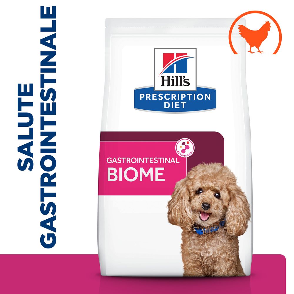 Hill's Science Plan - Hill's PRESCRIPTION DIET Gastrointestinal Biome Mini alimento per cani con pollo - Animalmania Store