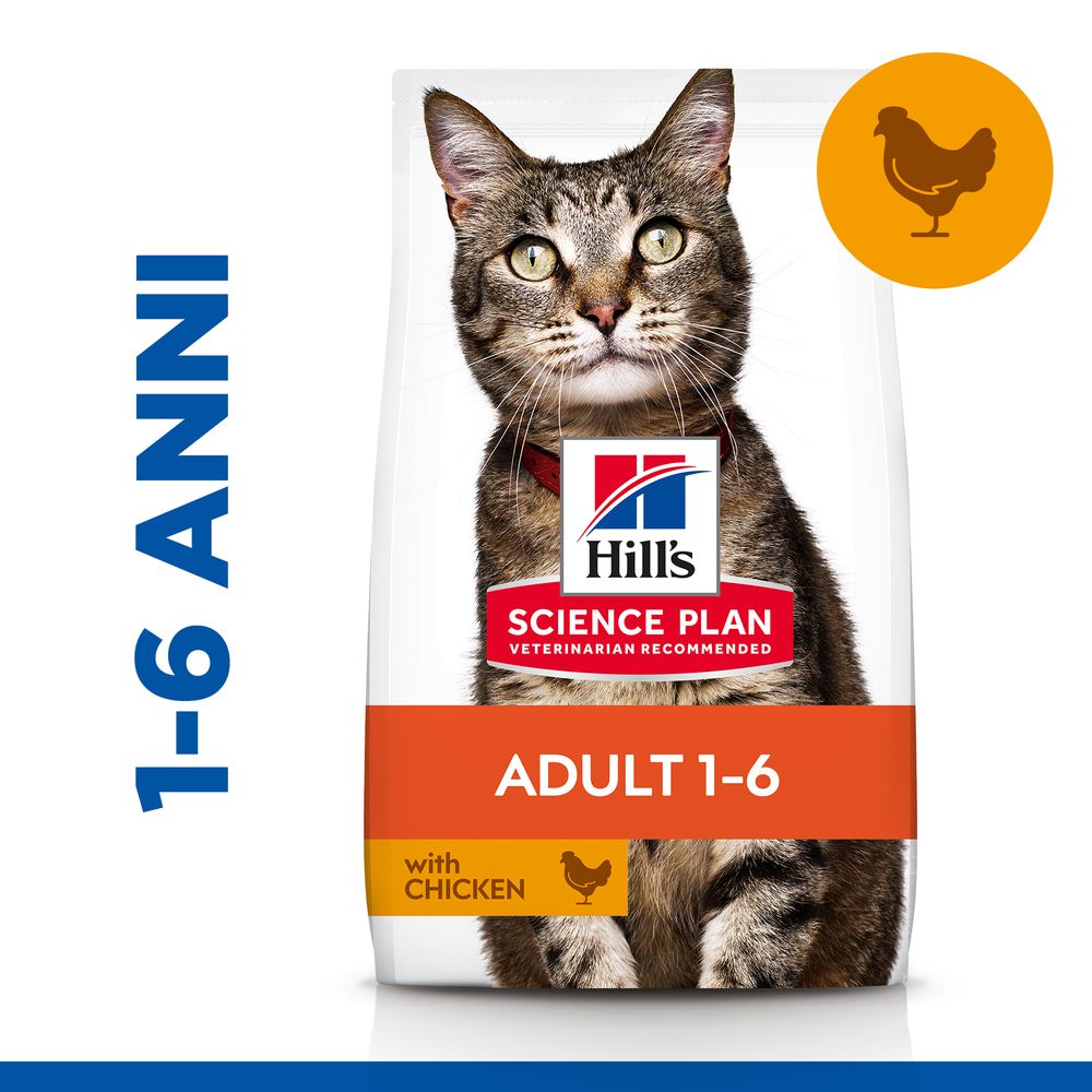 Hill's Science Plan - Hill's Science Plan Adult Alimento per Gatti al Pollo - Animalmania Store