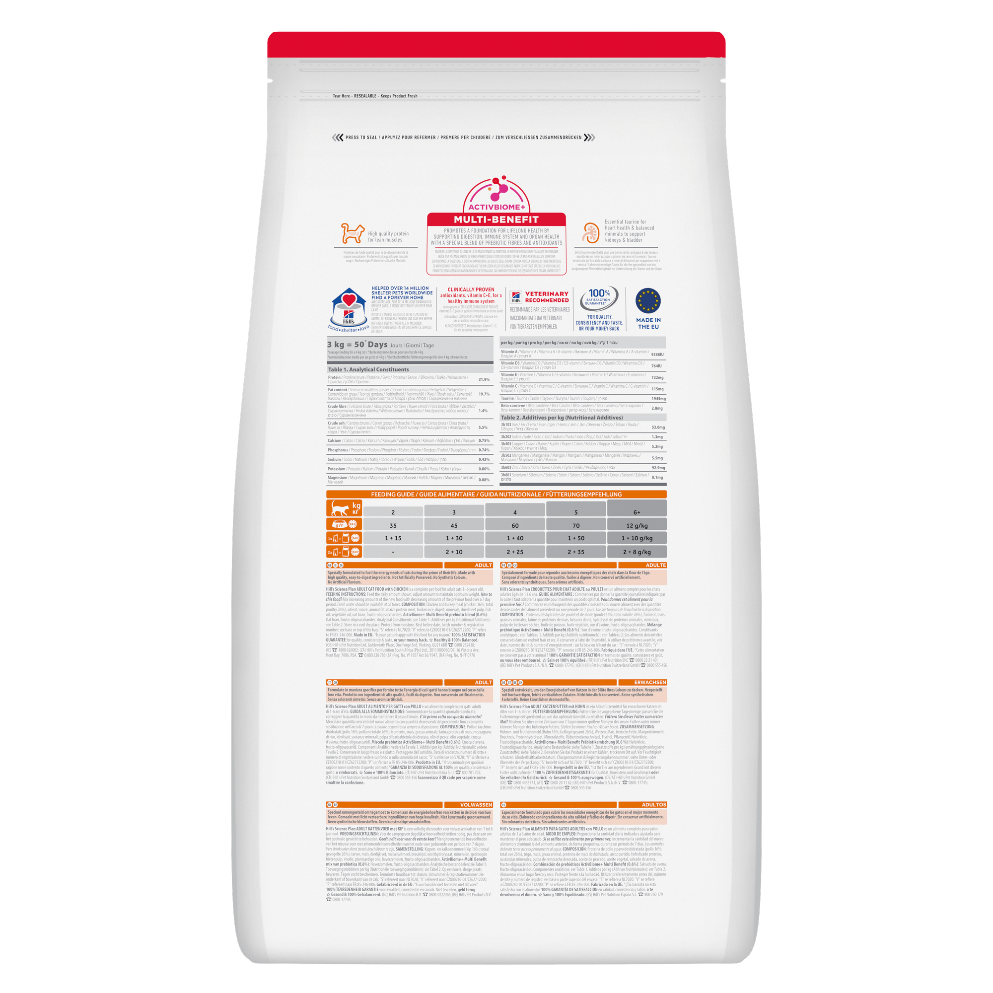 HILL'S SCIENCE PLAN Adult Alimento secco per gatti al pollo - 10kg