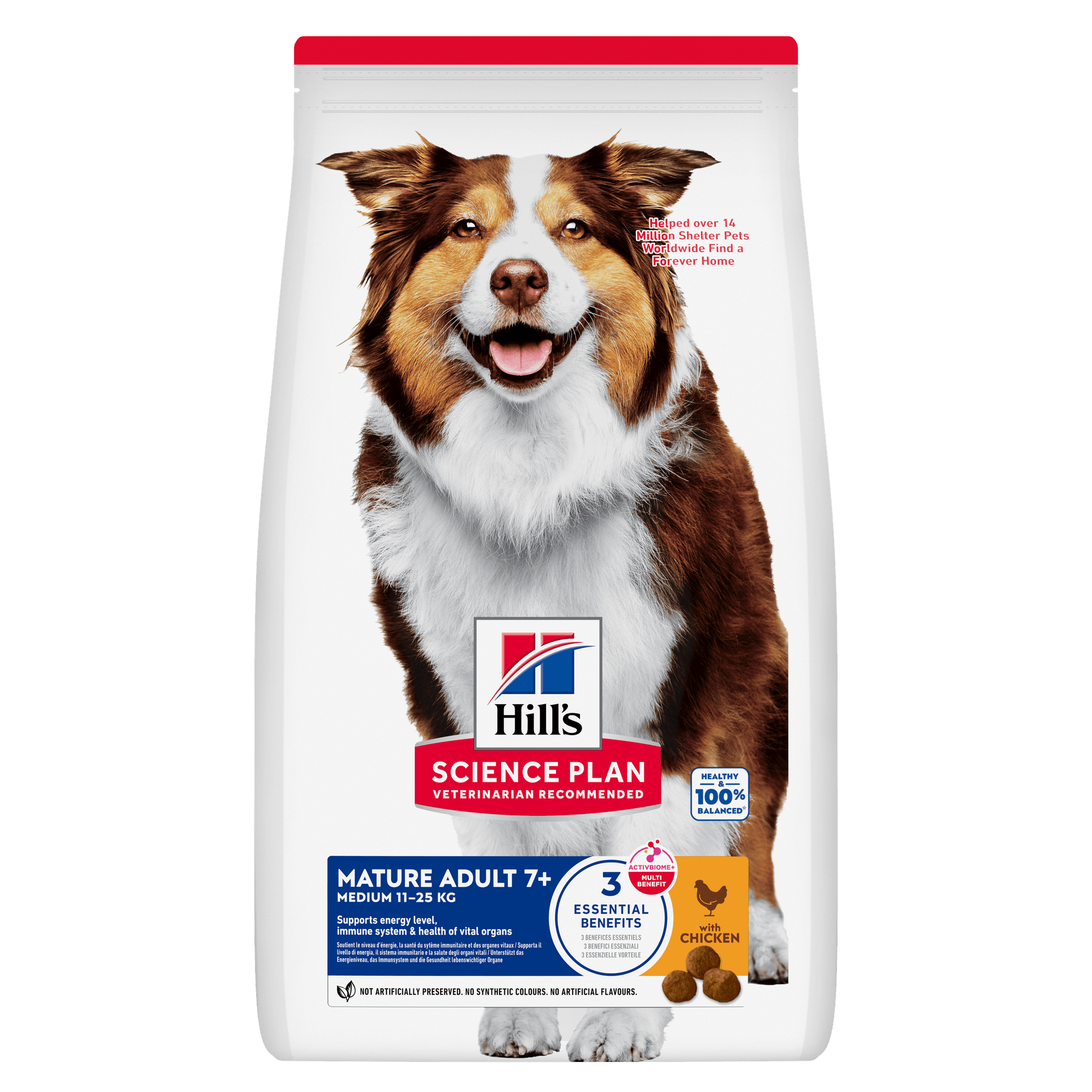 HILL'S SCIENCE PLAN Mature Adult Medium Alimento secco per cani al pollo - 14kg