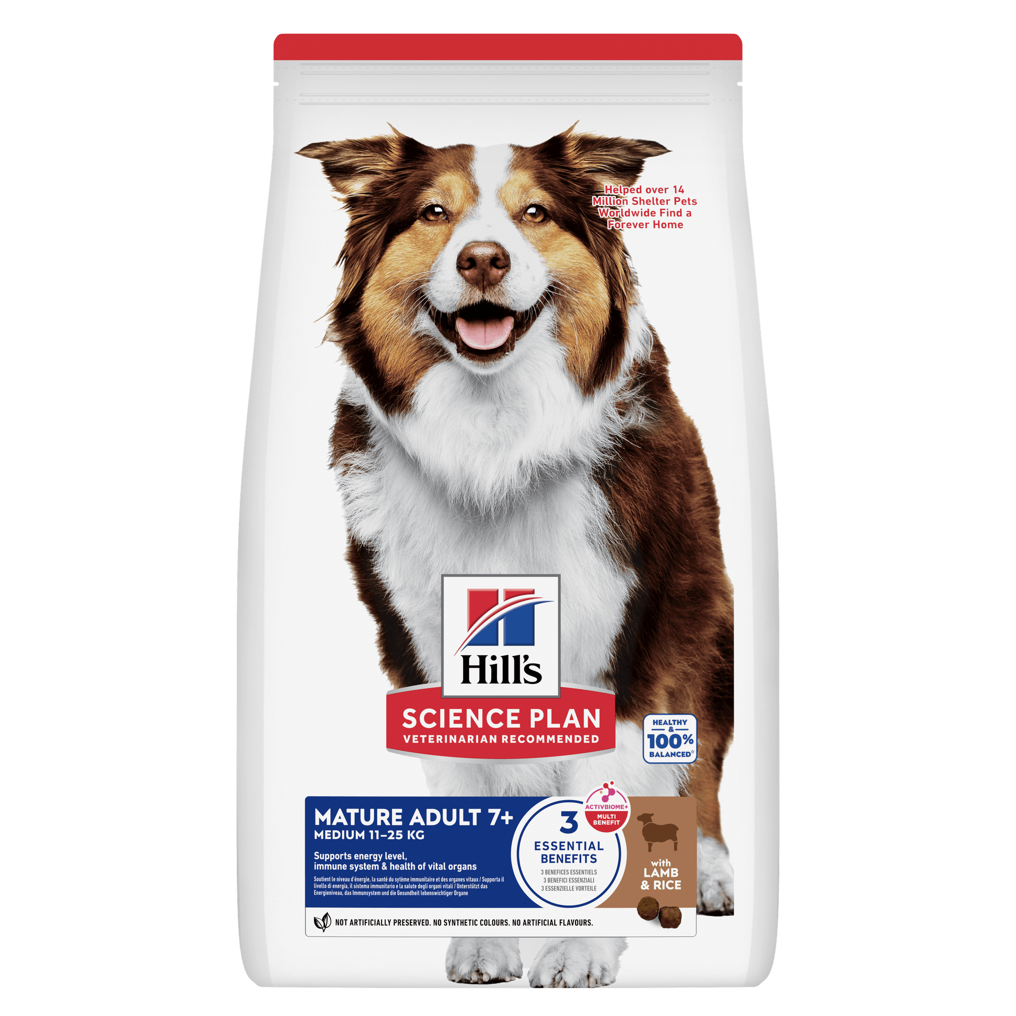 HILL'S SCIENCE PLAN Mature Adult Medium Alimento secco per Cani all'Agnello & Riso - 14kg